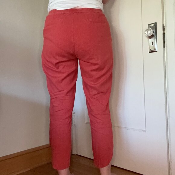 Marine Layer Allison Pant in Cherry Red Size L - Picture 4 of 7